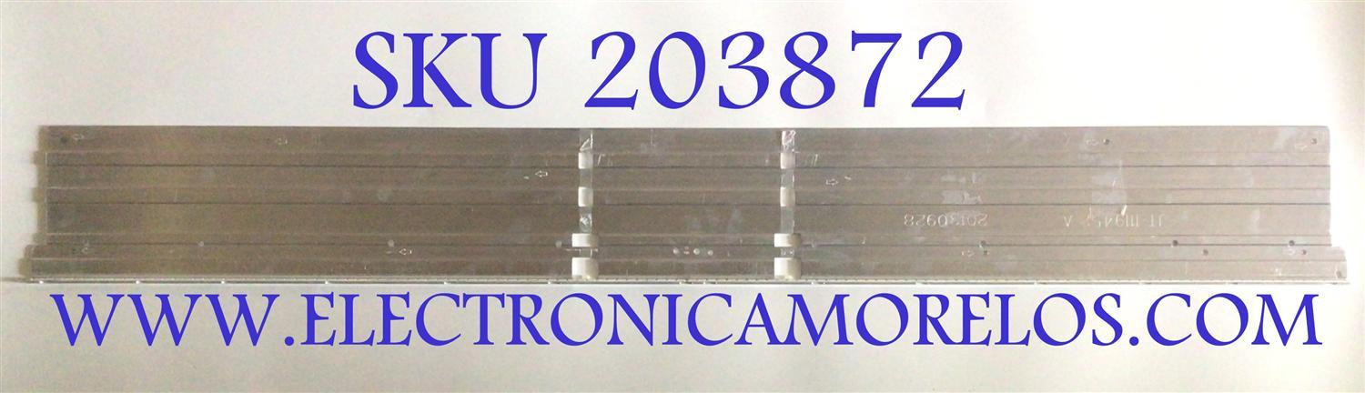 BARRA DE LEDS PARA TV HISENSE / NUMERO DE PARTE STH500A17_R-TYPE_65LED_REv2.0_130507 / STH500A17_L-TYPE_65LED_REv2.0_130507 / PANEL HE500HF-B52(1000)PW1 / MODELO 50K610GWN